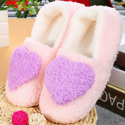 Plus Size Heart Slippers