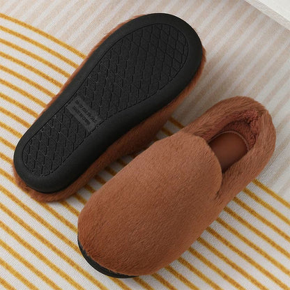 Plus Size Winter Brown Slippers