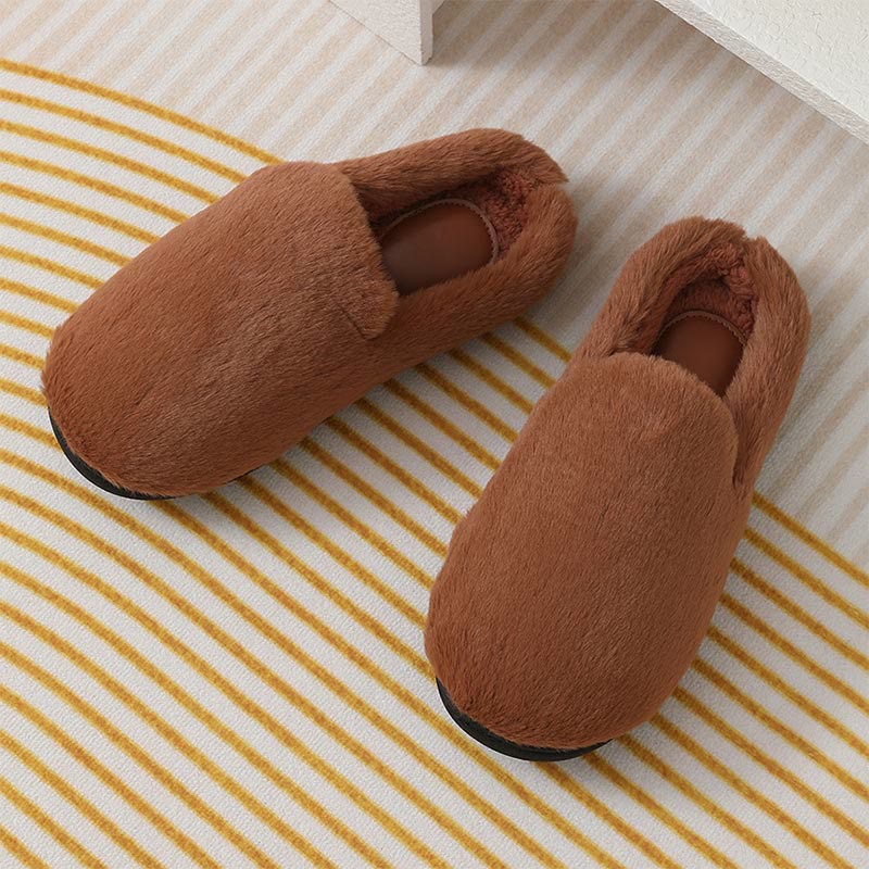 Plus Size Winter Brown Slippers