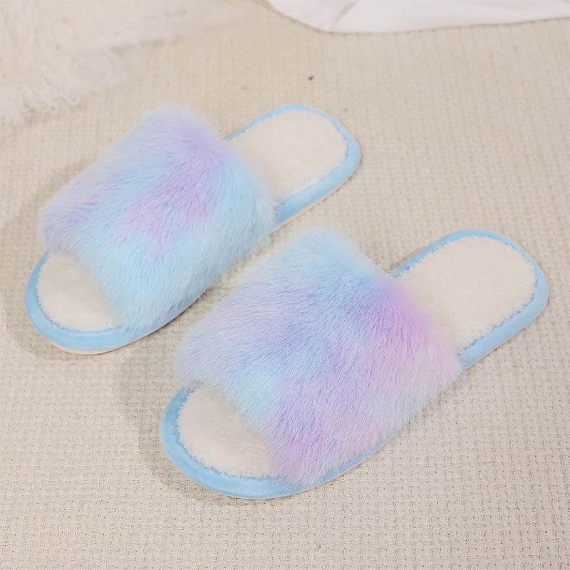 Plus Size Comfy Gradient Color Slippers