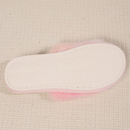 Plus Size Comfy Gradient Color Slippers