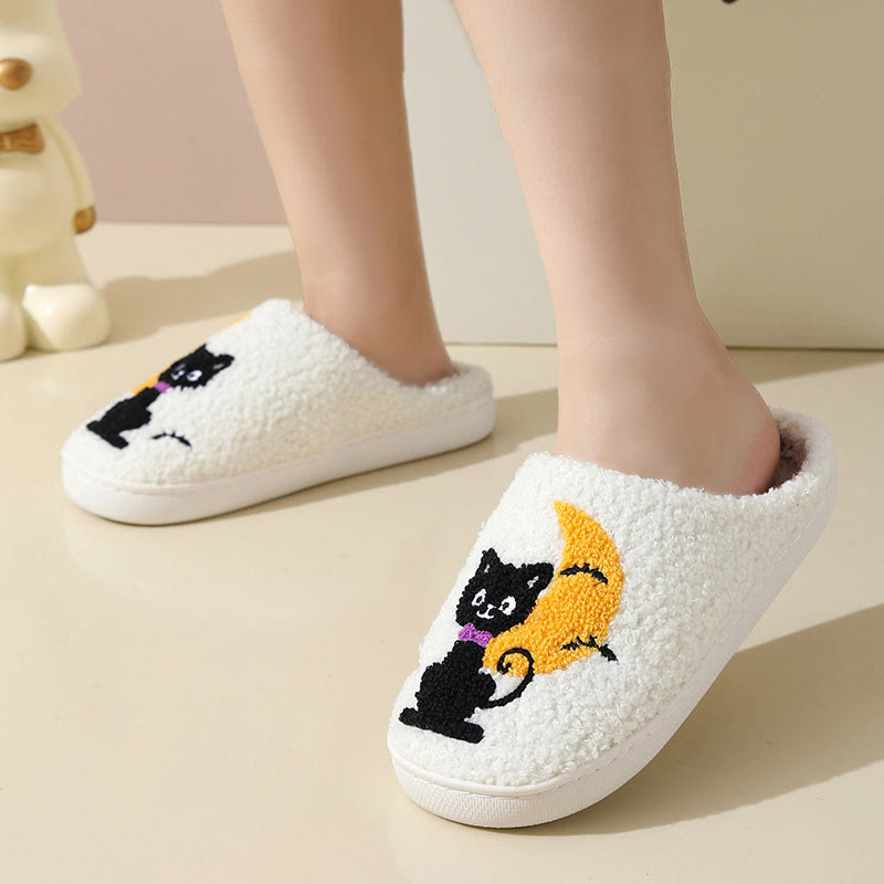 Plus Size Moon Cat Slippers