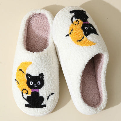 Plus Size Moon Cat Slippers