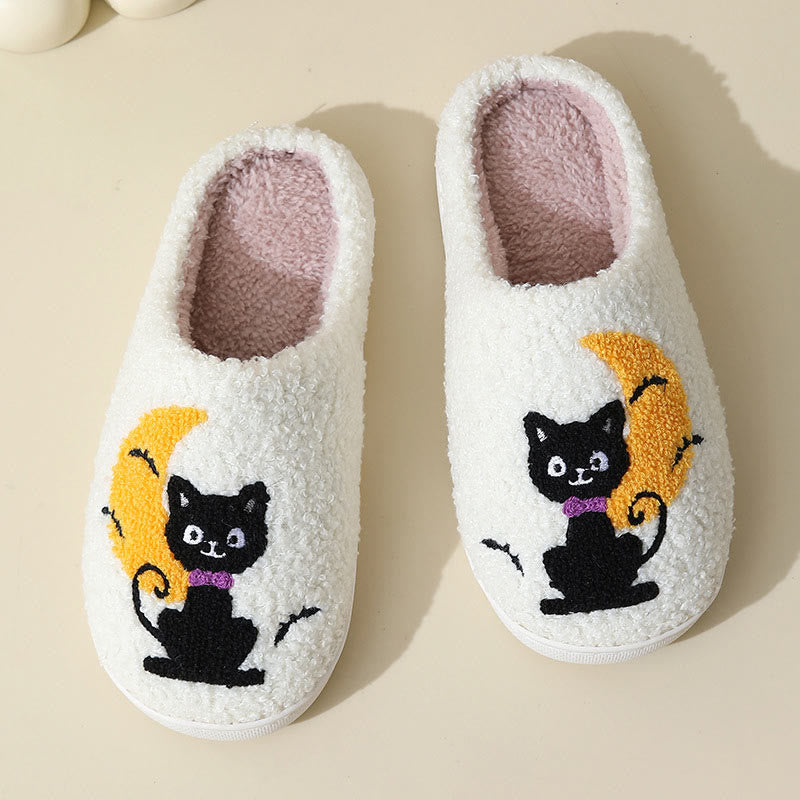 Plus Size Moon Cat Slippers