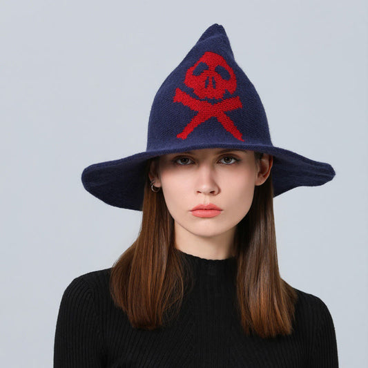 Halloween Poison Dart Skull Witch Hat