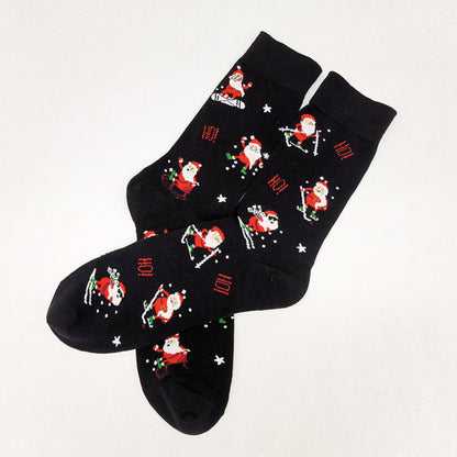 Plus Size Christmas Fashion Quarter Socks(6 Pairs)