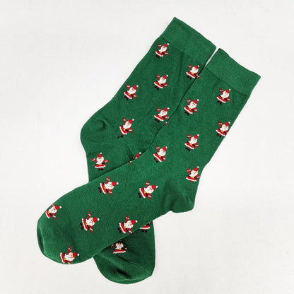 Plus Size Christmas Fashion Quarter Socks(6 Pairs)