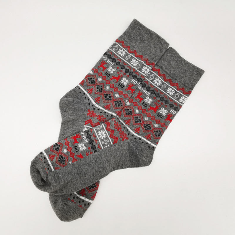 Plus Size Christmas Fashion Quarter Socks(6 Pairs)