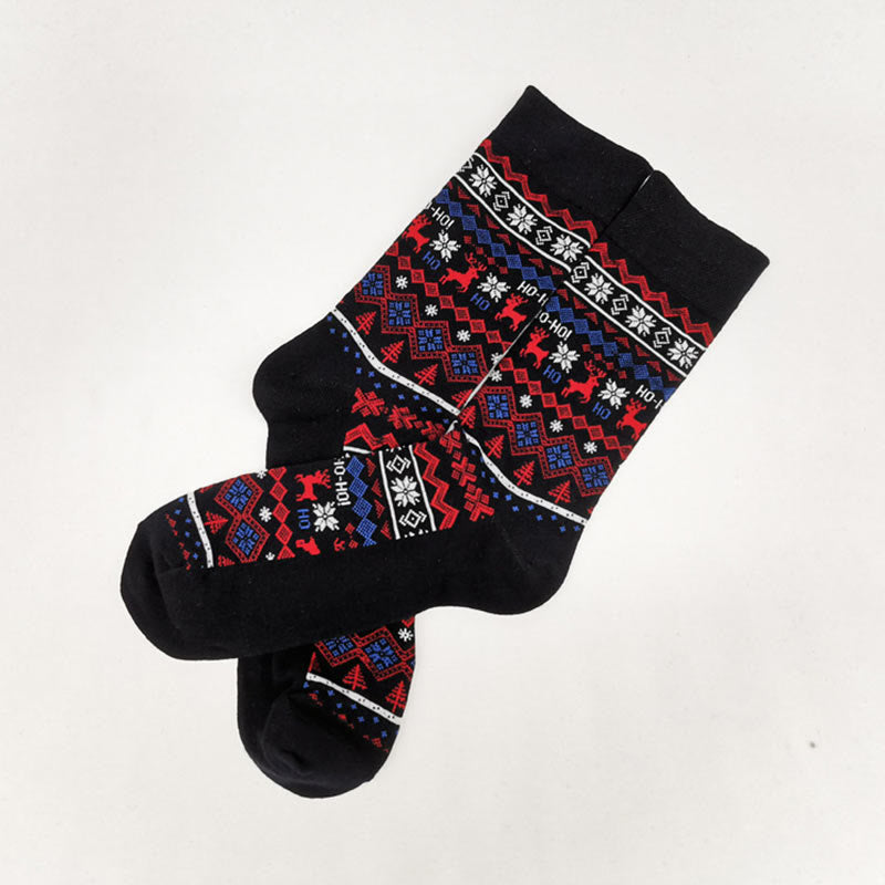 Plus Size Christmas Fashion Quarter Socks(6 Pairs)