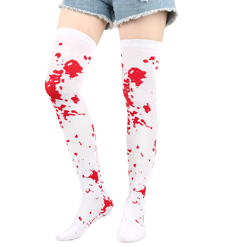 Halloween Thigh High Knee Socks(6 Pairs)