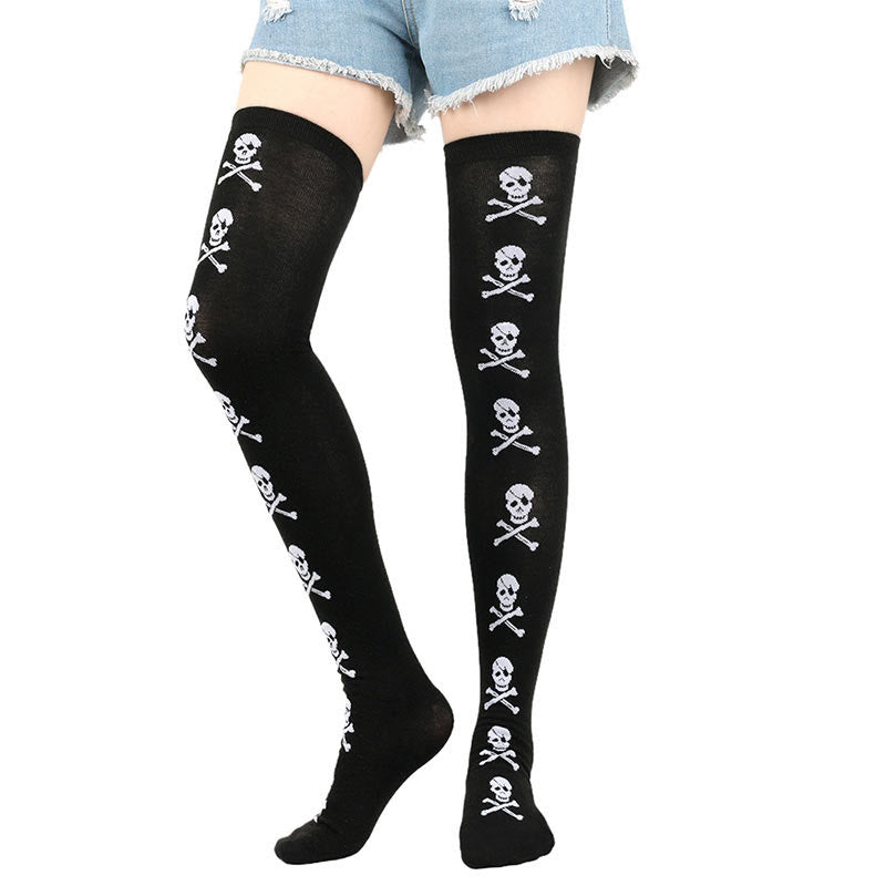 Halloween Thigh High Knee Socks(6 Pairs)