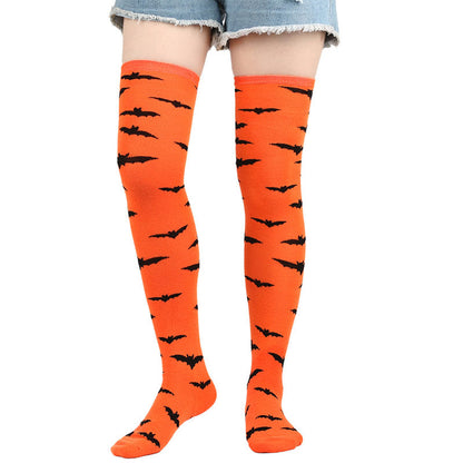 Halloween Thigh High Knee Socks(6 Pairs)