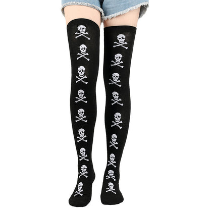 Halloween Thigh High Knee Socks(6 Pairs)