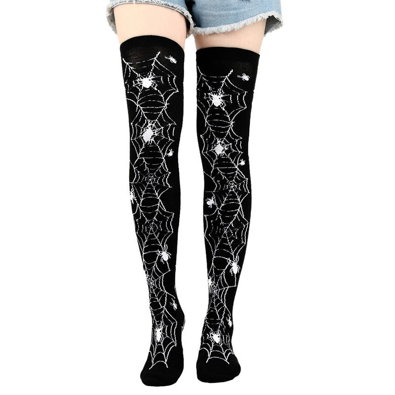 Halloween Thigh High Knee Socks(6 Pairs)