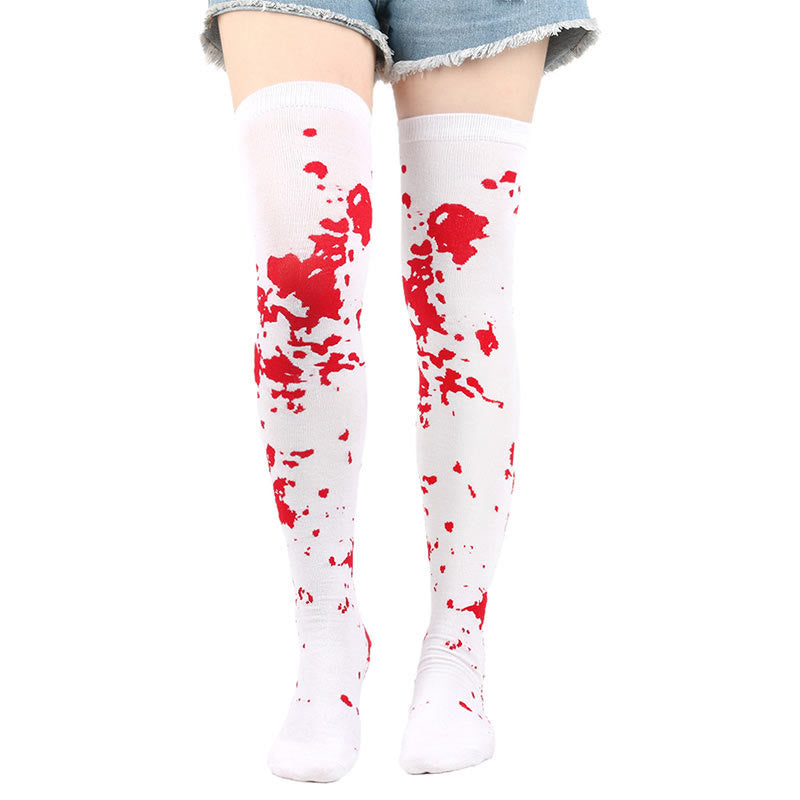 Halloween Thigh High Knee Socks(6 Pairs)