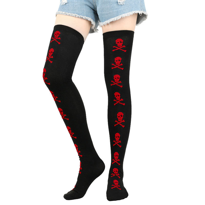 Halloween Thigh High Knee Socks(6 Pairs)