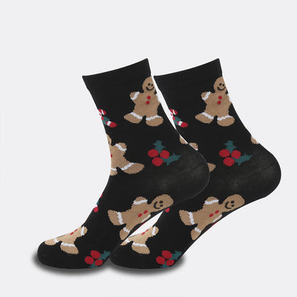 Plus Size Cute Christmas Quarter Socks(4 Pairs)