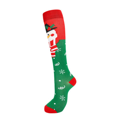 Christmas Cute Pattern Compression Socks(6 Pairs)