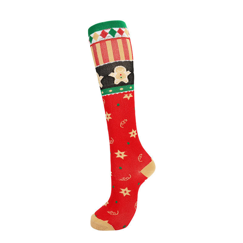 Christmas Cute Pattern Compression Socks(6 Pairs)