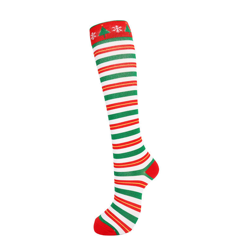 Christmas Cute Pattern Compression Socks(6 Pairs)