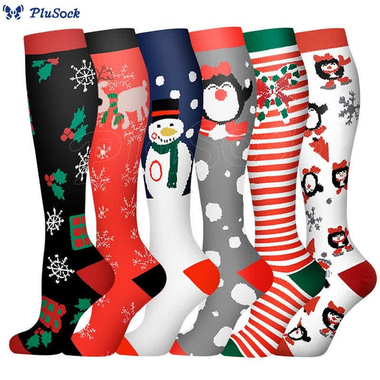 Christmas Funny Compression Socks(6 Pairs)