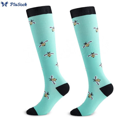 Animal Fruit Knee High Compression Socks(6 Pairs)