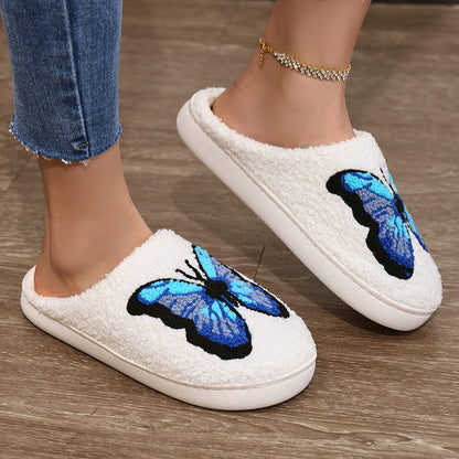 Plus Size Butterfly Slippers