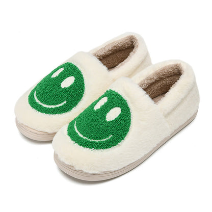 Plus Size Colorful Smiley Face Slippers