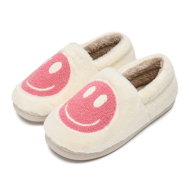 Plus Size Colorful Smiley Face Slippers