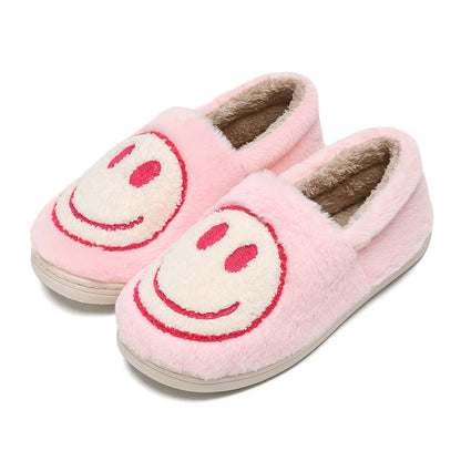 Plus Size Colorful Smiley Face Slippers