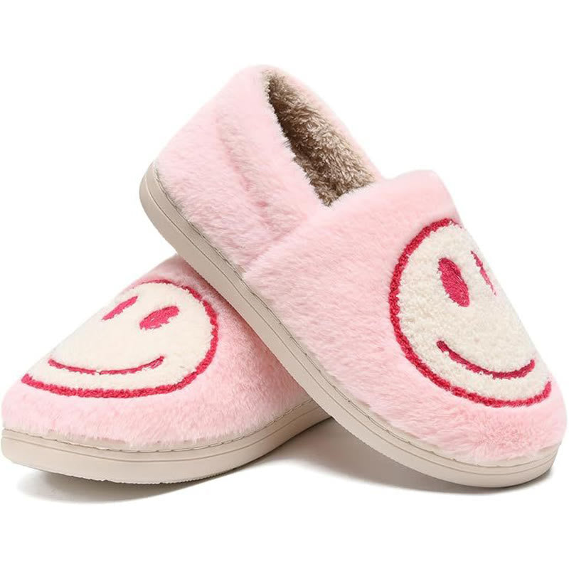 Plus Size Colorful Smiley Face Slippers