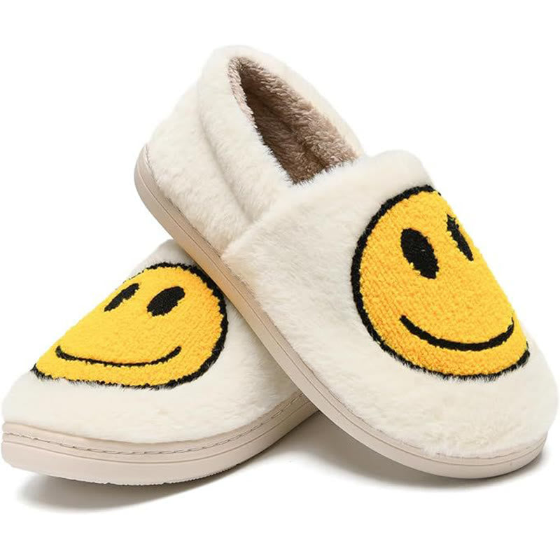 Plus Size Colorful Smiley Face Slippers