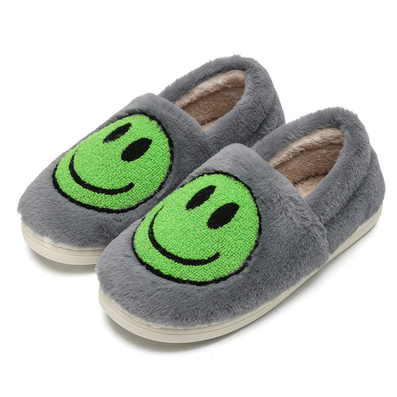 Plus Size Colorful Smiley Face Slippers