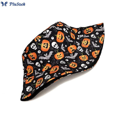 Plus Size Scary Jack-O'-Lantern Bucket Hat