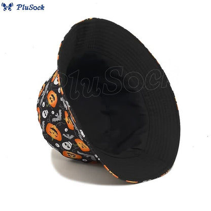 Plus Size Scary Jack-O'-Lantern Bucket Hat