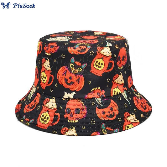 Plus Size Crazy Pumpkin Bucket Hat