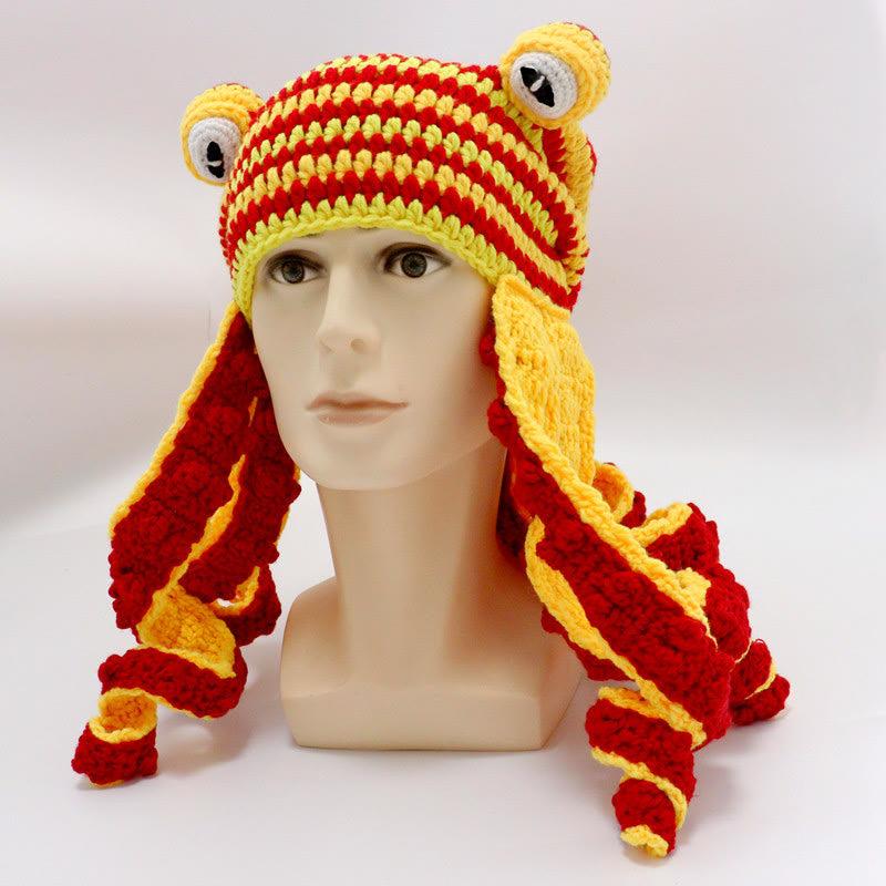 Plus Size Colorful Octopus Tentacle Beanie