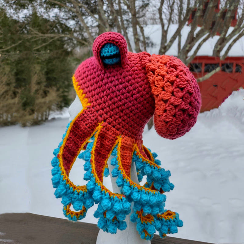 Plus Size Colorful Octopus Tentacle Beanie