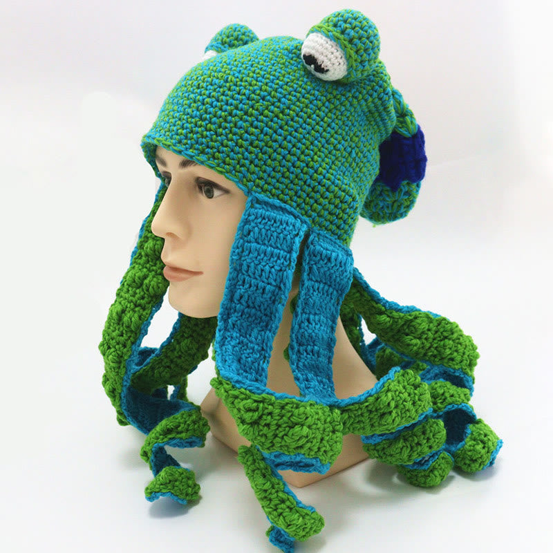 Plus Size Colorful Octopus Tentacle Beanie