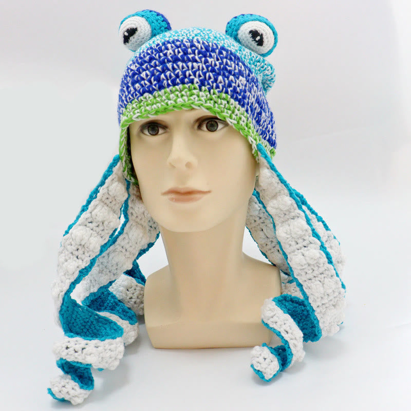 Plus Size Colorful Octopus Tentacle Beanie