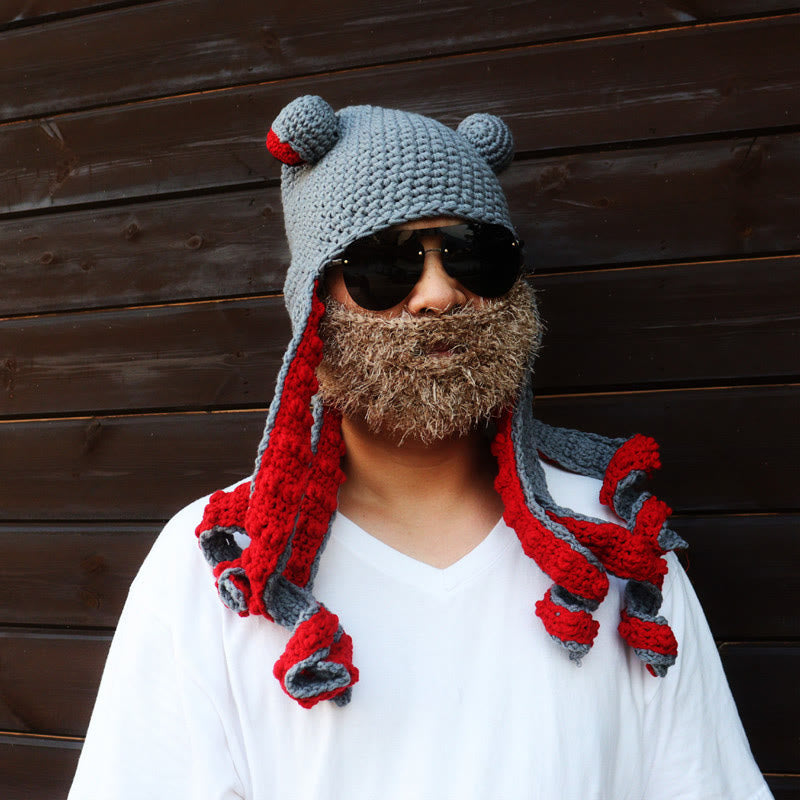 Plus Size Colorful Octopus Tentacle Beanie