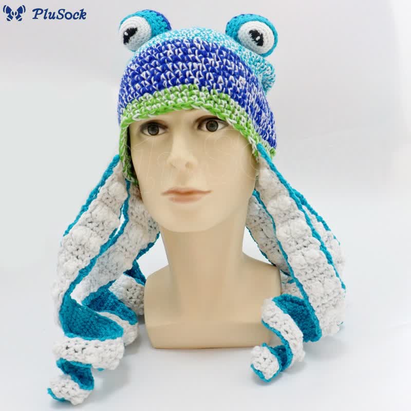 Plus Size Colorful Octopus Tentacle Beanie