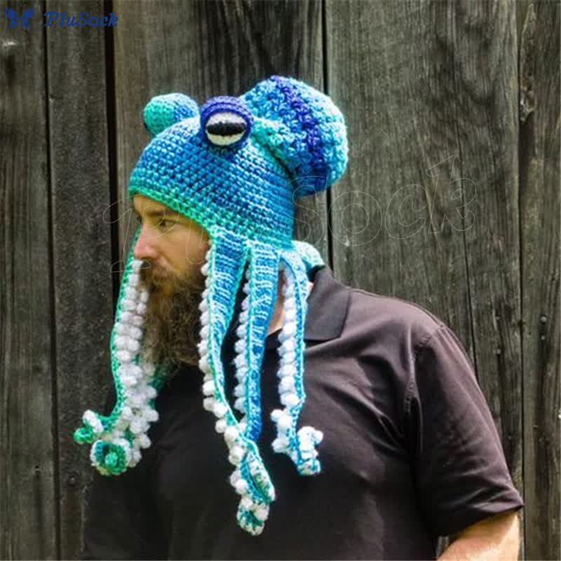 Plus Size Funny Octopus Beanie