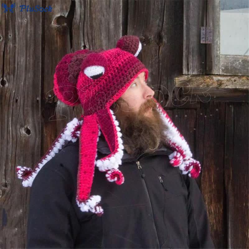 Plus Size Funny Octopus Beanie