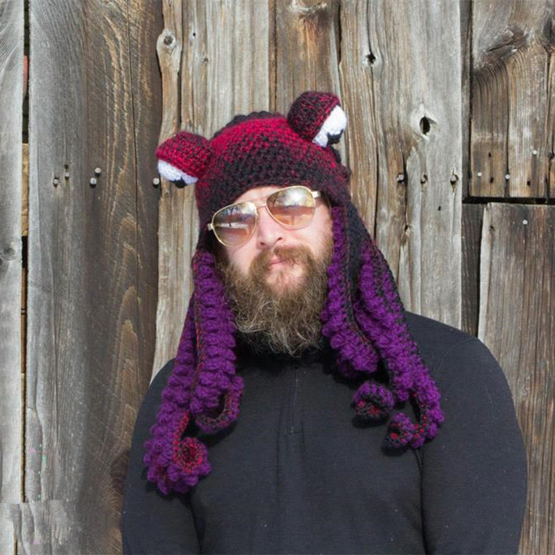 Plus Size Funny Octopus Beanie