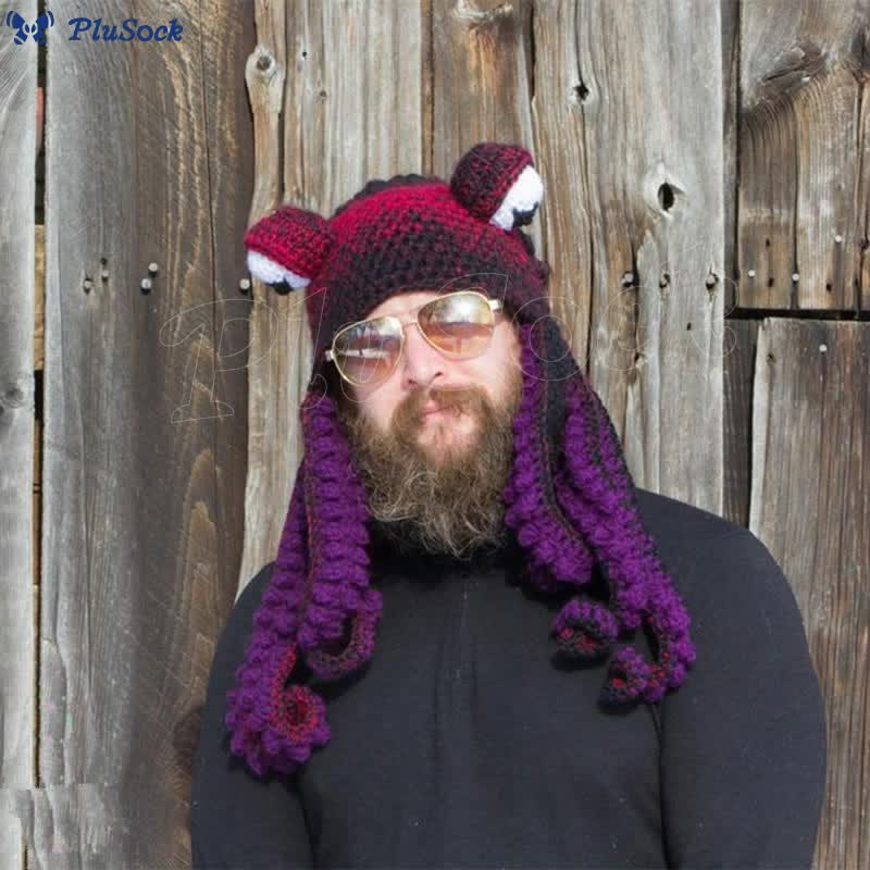 Plus Size Funny Octopus Beanie