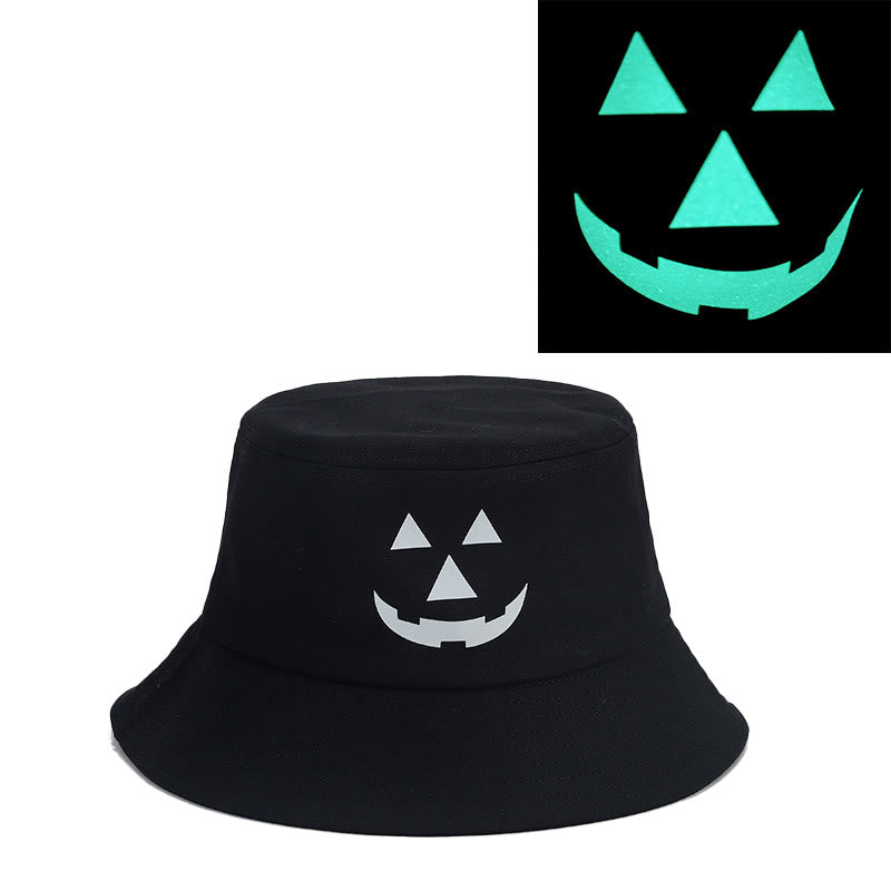 Plus Size noctilucous Horror Expression Bucket Hat