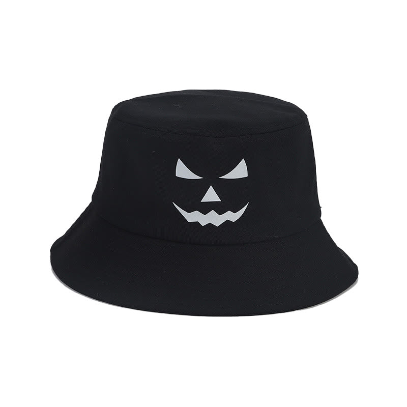 Plus Size noctilucous Horror Expression Bucket Hat