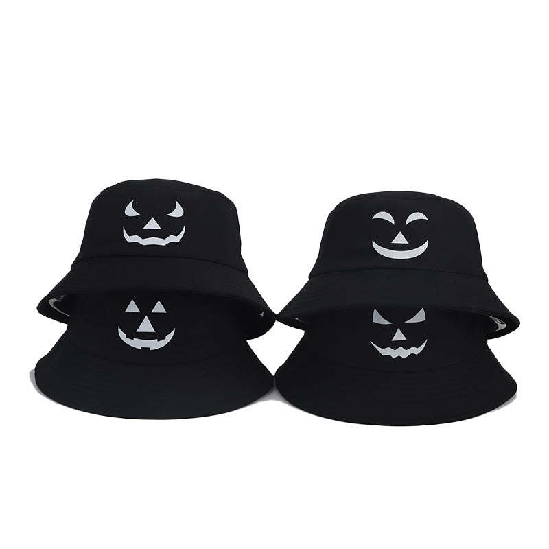 Plus Size noctilucous Horror Expression Bucket Hat