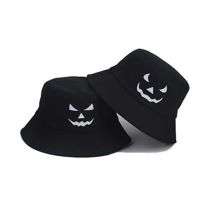 Plus Size noctilucous Horror Expression Bucket Hat